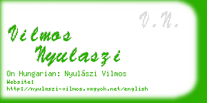 vilmos nyulaszi business card